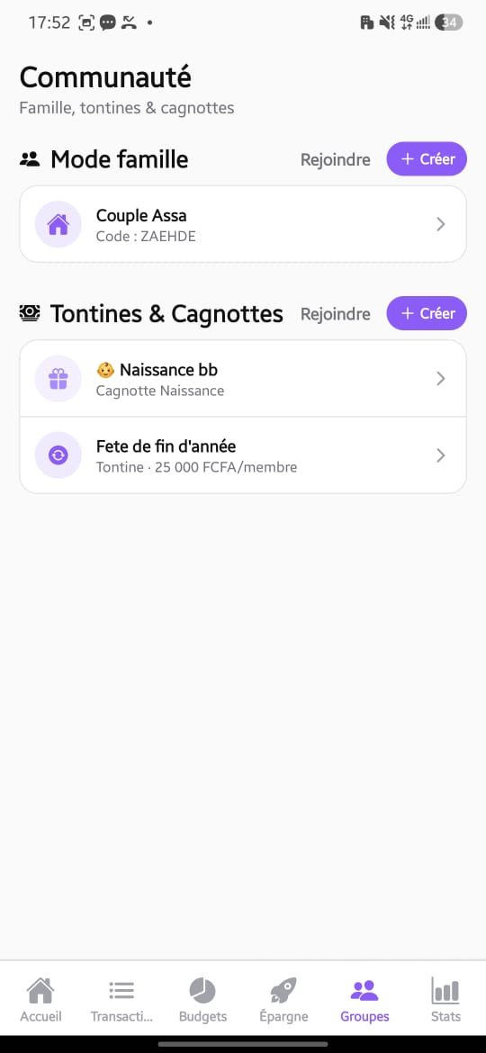 Mon Djai - Communauté, tontines et cagnottes