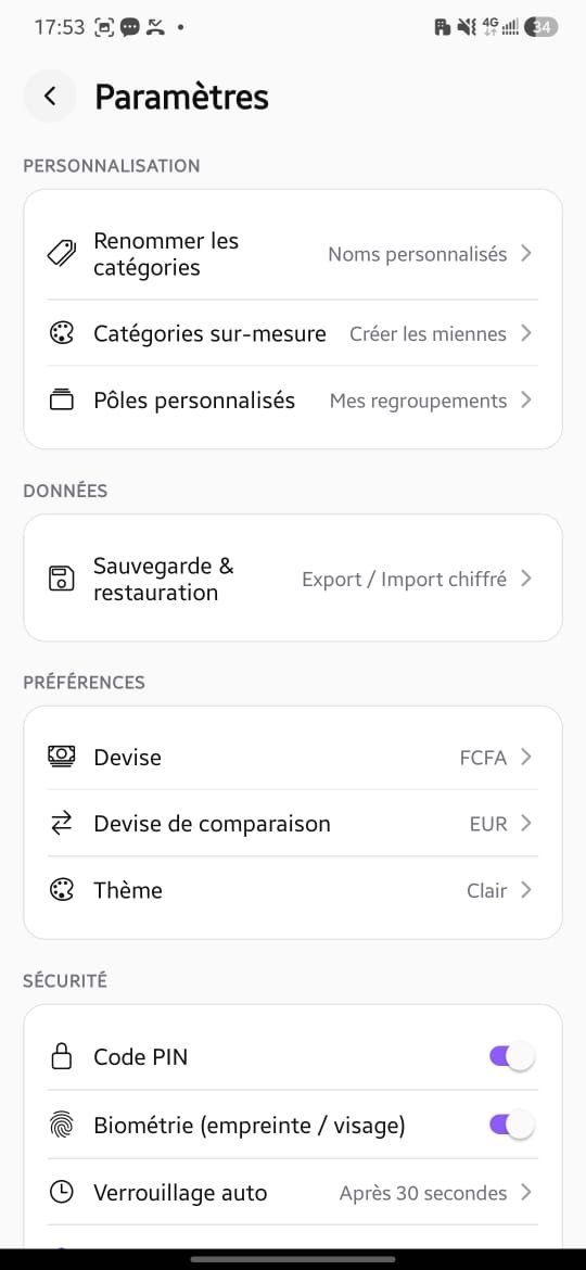 Personnalisation et sécurité